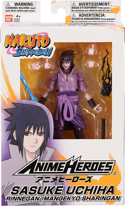 Naruto Shippuden: Sasuke (Rinnegan/Mangekyo Sharingan) Anime Heroes Action Figure